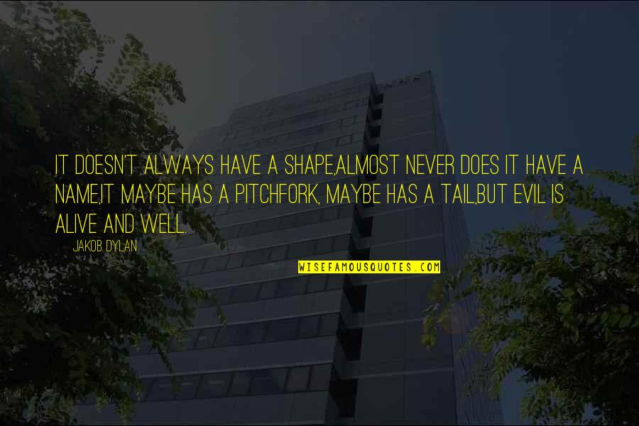 Afsaneh Pakroo Quotes By Jakob Dylan: It doesn't always have a shape,Almost never does Afsaneh Pakroo Quotes By Jakob Dylan: It doesn't always have a shape,Almost never does