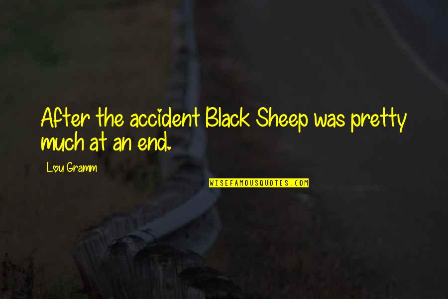 After Accident Quotes By Lou Gramm: After the accident Black Sheep was pretty much