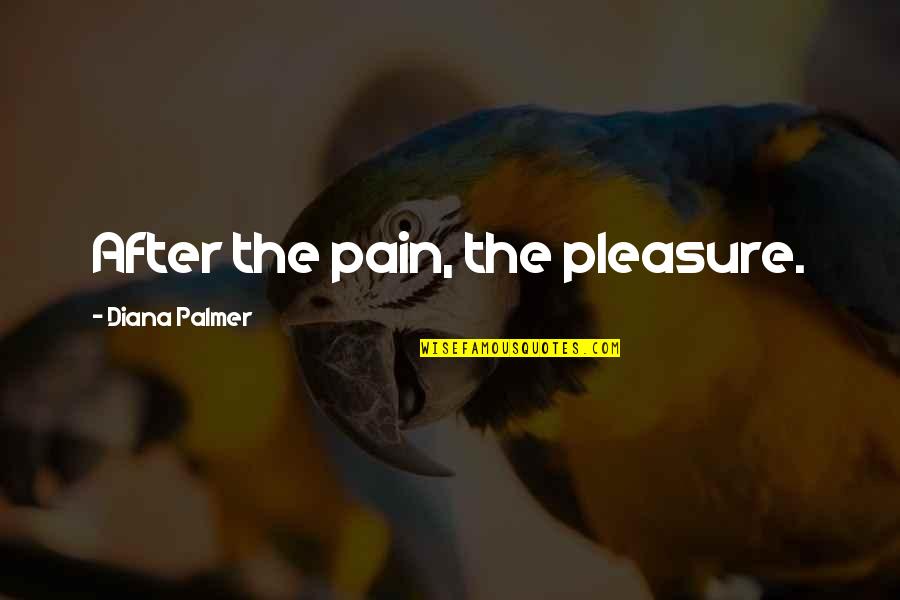 After The Pain Quotes By Diana Palmer: After the pain, the pleasure. After The Pain Quotes By Diana Palmer: After the pain, the pleasure.