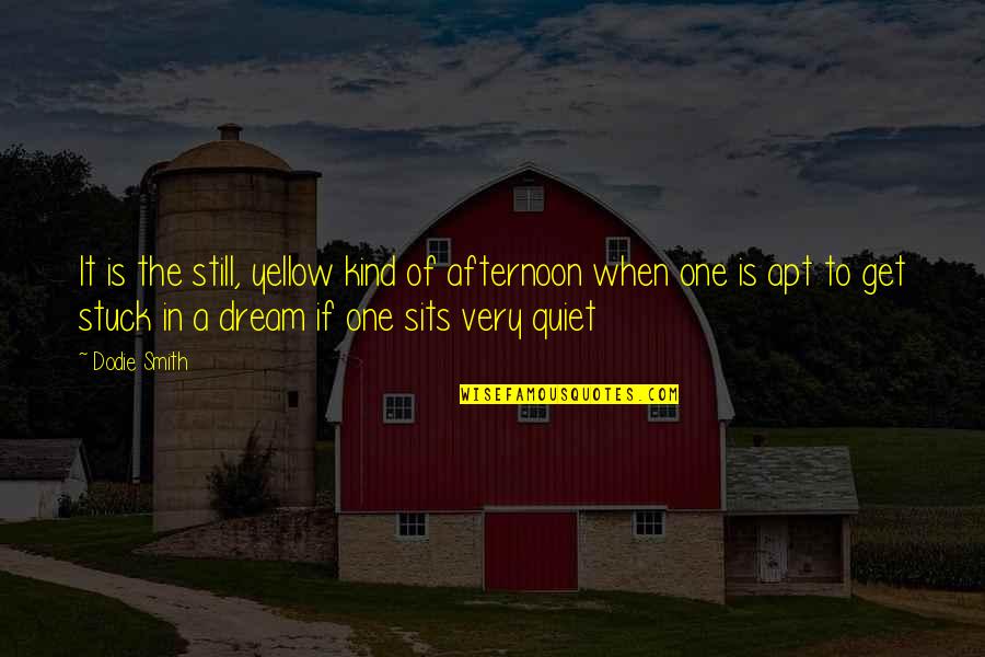 Afternoon In Quotes By Dodie Smith: It is the still, yellow kind of afternoon
