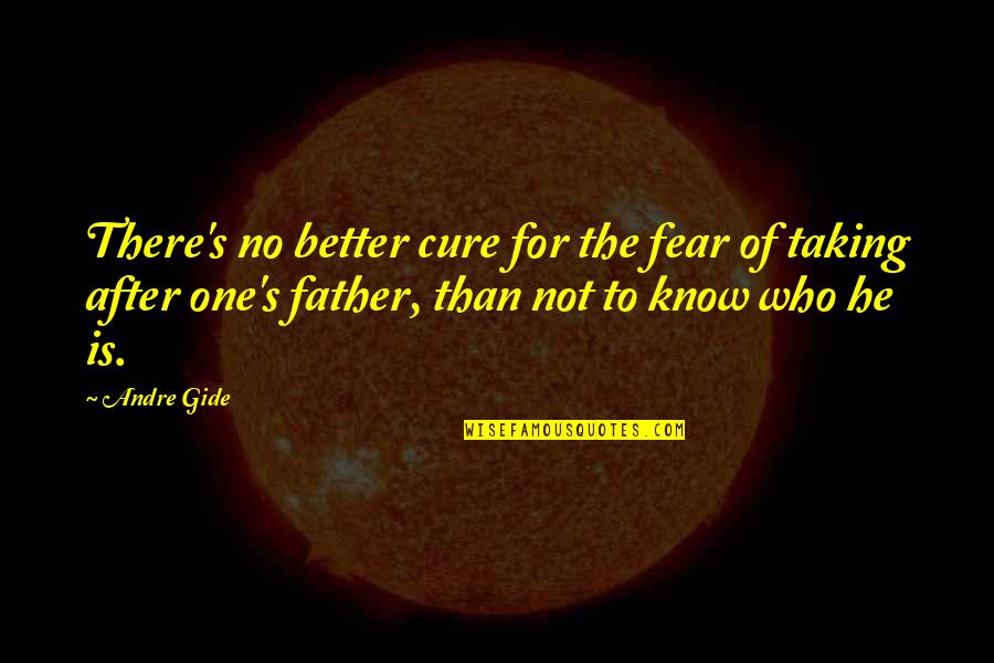 After's Quotes By Andre Gide: There's no better cure for the fear of