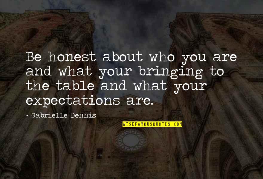 Afterthoughts Accessories Quotes By Gabrielle Dennis: Be honest about who you are and what