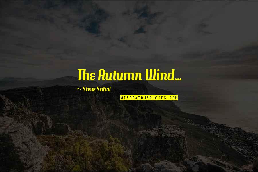 Afua Artist Quotes By Steve Sabol: The Autumn Wind...