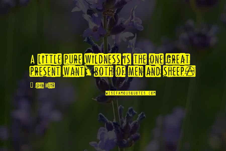 Afueras En Quotes By John Muir: A little pure wildness is the one great