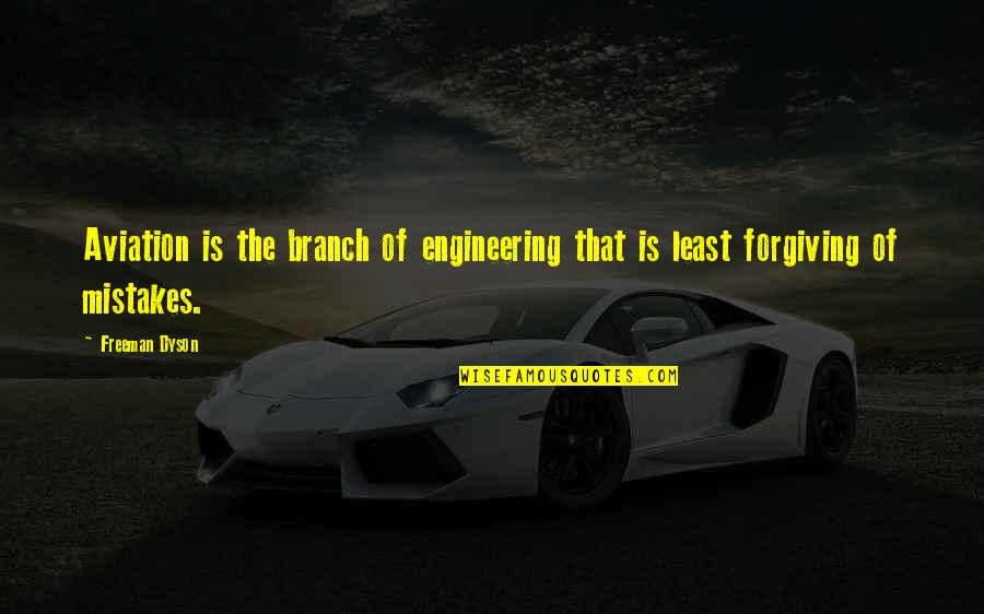 Againsnt Quotes By Freeman Dyson: Aviation is the branch of engineering that is