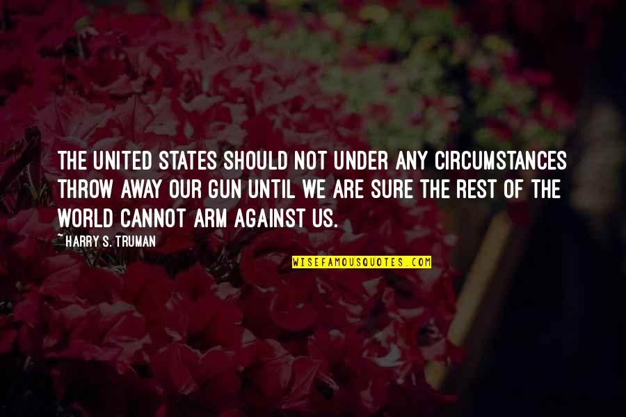 Against War Quotes By Harry S. Truman: The United States should not under any circumstances