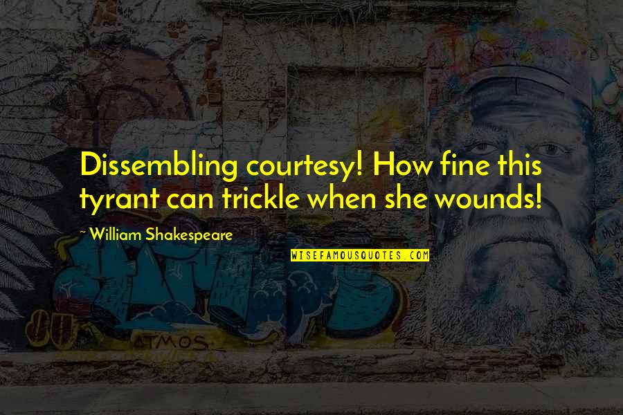 Agbada For Men Quotes By William Shakespeare: Dissembling courtesy! How fine this tyrant can trickle Agbada For Men Quotes By William Shakespeare: Dissembling courtesy! How fine this tyrant can trickle