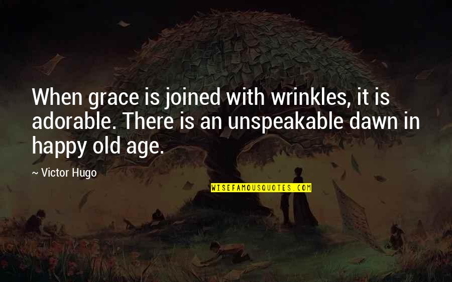 Age And Wrinkles Quotes By Victor Hugo: When grace is joined with wrinkles, it is