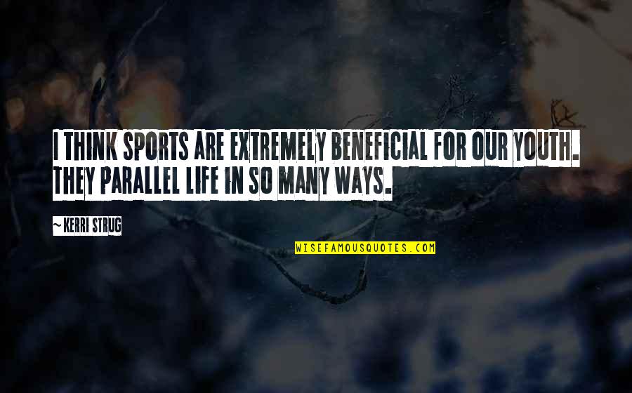 Agenatrader Quotes By Kerri Strug: I think sports are extremely beneficial for our Agenatrader Quotes By Kerri Strug: I think sports are extremely beneficial for our