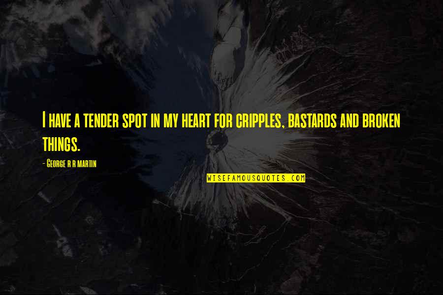 Aggettivi Positivi Quotes By George R R Martin: I have a tender spot in my heart