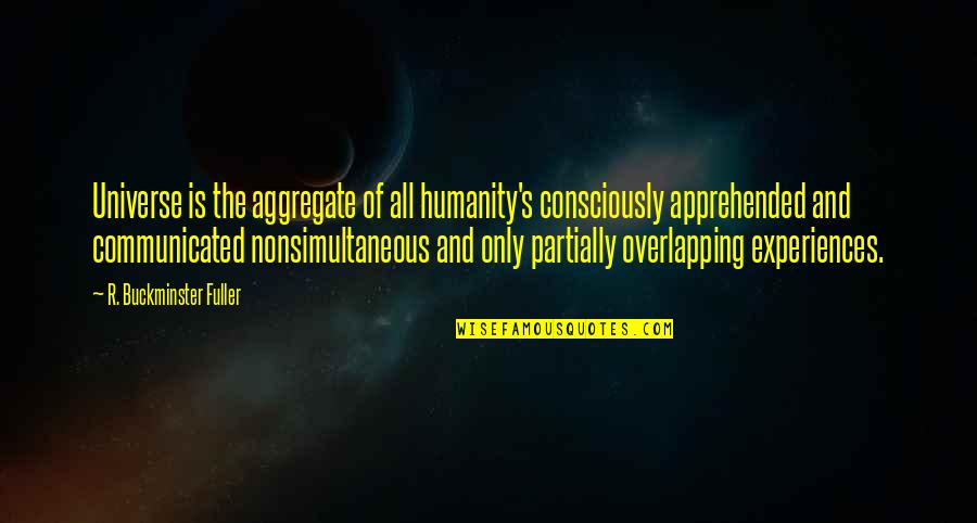Aggregate Quotes By R. Buckminster Fuller: Universe is the aggregate of all humanity's consciously