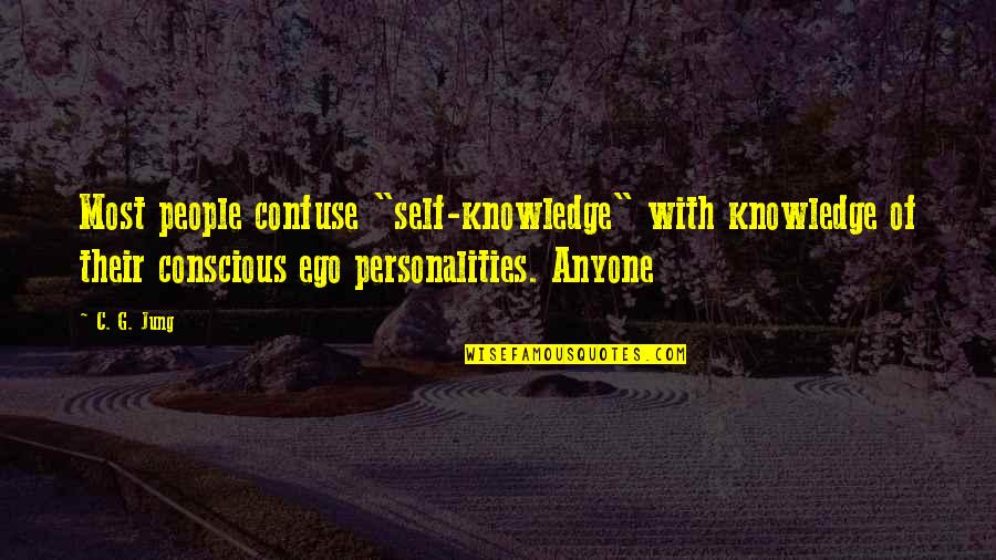 Agnatos Forma Quotes By C. G. Jung: Most people confuse "self-knowledge" with knowledge of their