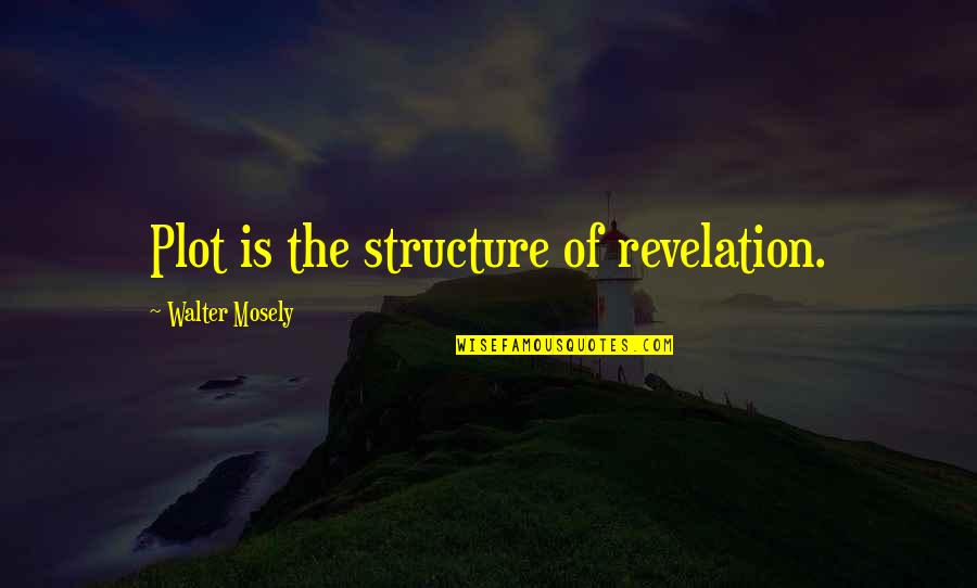Agronomist Quotes By Walter Mosely: Plot is the structure of revelation.