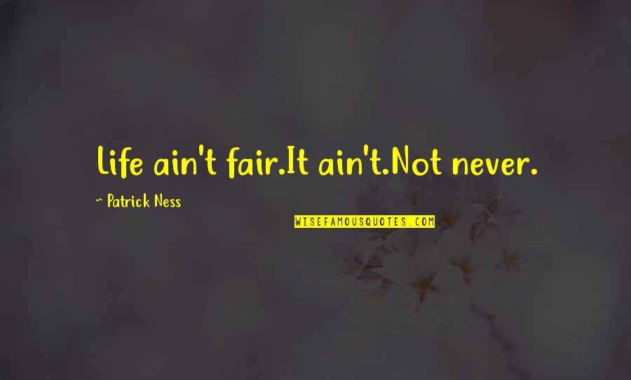 Agrx Stock Quotes By Patrick Ness: Life ain't fair.It ain't.Not never.