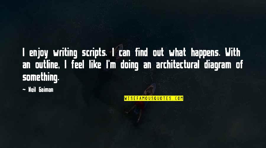 Agua Viva Quotes By Neil Gaiman: I enjoy writing scripts. I can find out