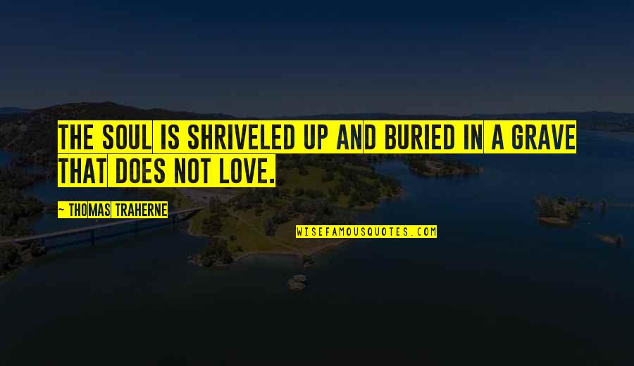 Agus Quotes By Thomas Traherne: The Soul is shriveled up and buried in Agus Quotes By Thomas Traherne: The Soul is shriveled up and buried in