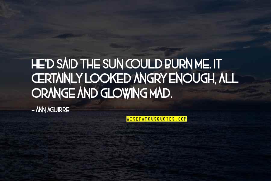 Agustin De Iturbide Quotes By Ann Aguirre: He'd said the sun could burn me. It Agustin De Iturbide Quotes By Ann Aguirre: He'd said the sun could burn me. It