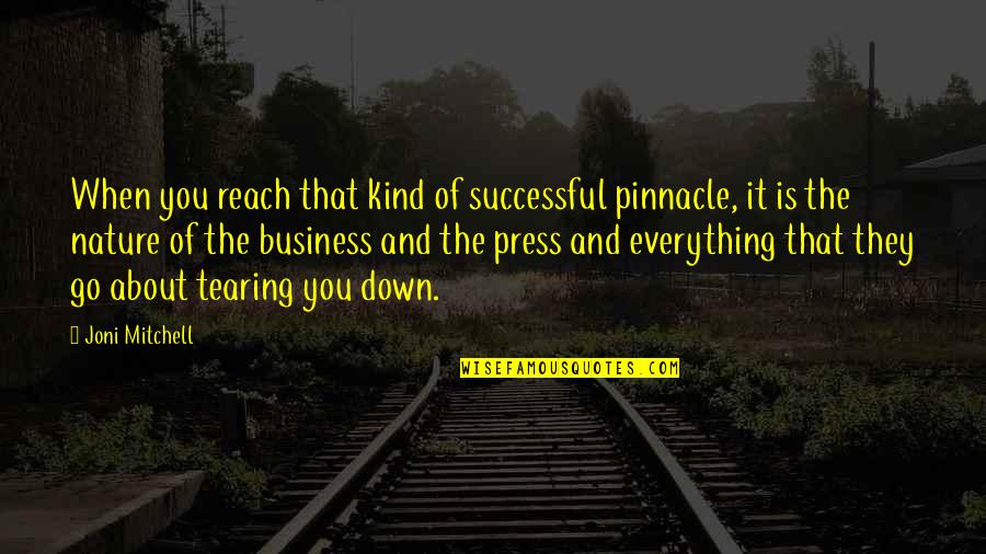 Ahlsell Sverige Quotes By Joni Mitchell: When you reach that kind of successful pinnacle, Ahlsell Sverige Quotes By Joni Mitchell: When you reach that kind of successful pinnacle,