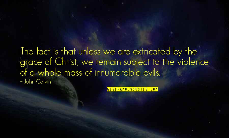 Ahmid Seburn Quotes By John Calvin: The fact is that unless we are extricated Ahmid Seburn Quotes By John Calvin: The fact is that unless we are extricated