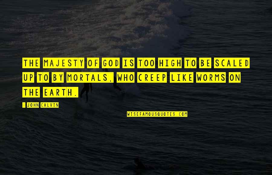 Ahrenstorff Quotes By John Calvin: The majesty of God is too high to