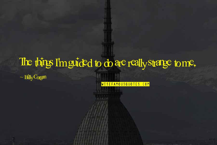 Ahs Coven Fiona Quotes By Billy Corgan: The things I'm guided to do are really Ahs Coven Fiona Quotes By Billy Corgan: The things I'm guided to do are really