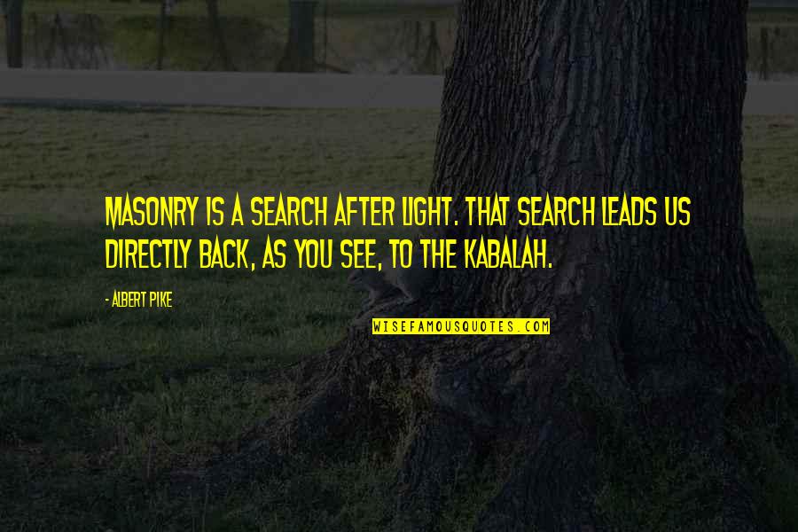 Aimeth Quotes By Albert Pike: Masonry is a search after Light. That search Aimeth Quotes By Albert Pike: Masonry is a search after Light. That search