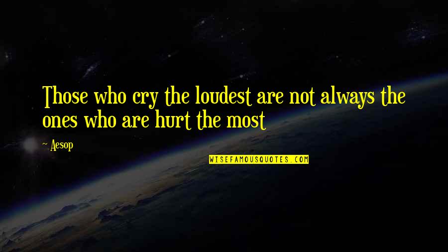 Ainars Gulbis Quotes By Aesop: Those who cry the loudest are not always