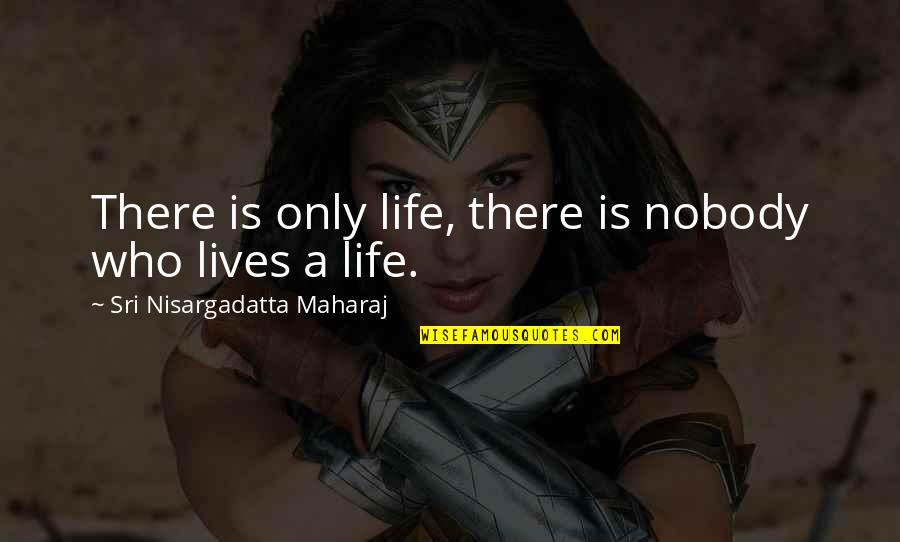 Ain't Nobody Perfect Quotes By Sri Nisargadatta Maharaj: There is only life, there is nobody who
