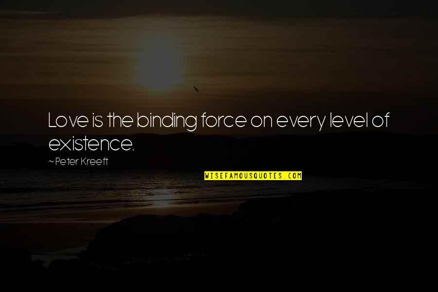 Aircraft Mechanics Quotes By Peter Kreeft: Love is the binding force on every level Aircraft Mechanics Quotes By Peter Kreeft: Love is the binding force on every level