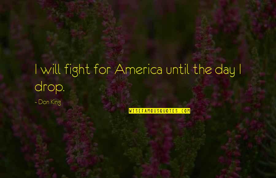 Airear Definicion Quotes By Don King: I will fight for America until the day