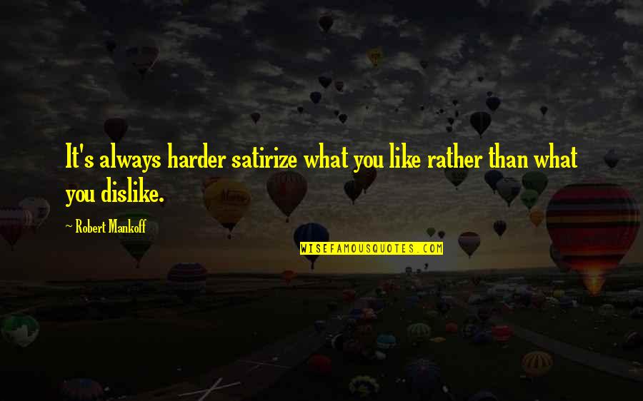 Airfreight Insurance Quotes By Robert Mankoff: It's always harder satirize what you like rather