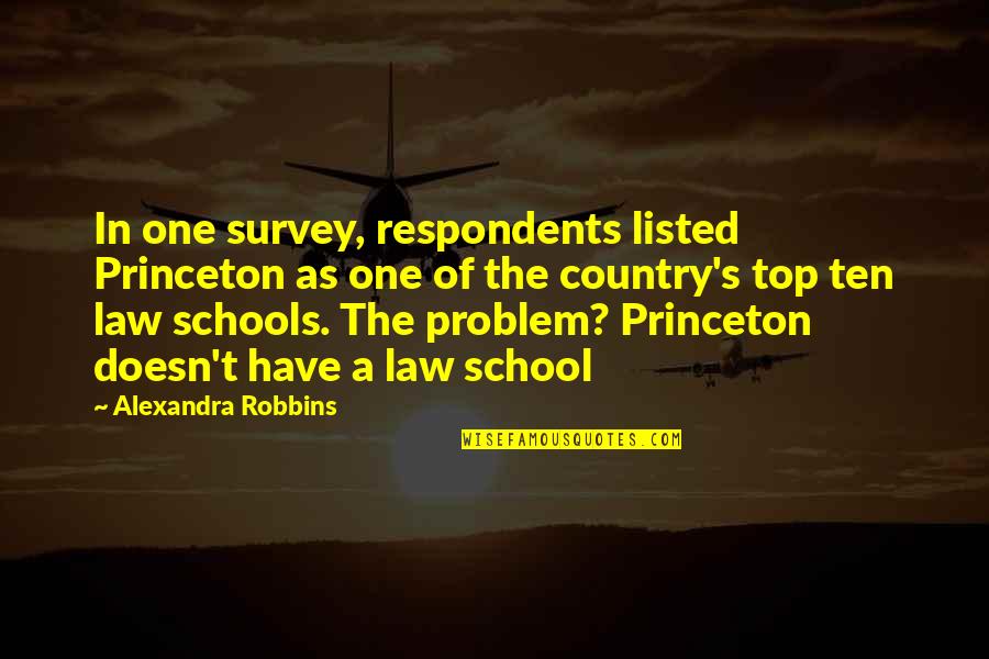 Airlifted In Accident Quotes By Alexandra Robbins: In one survey, respondents listed Princeton as one Airlifted In Accident Quotes By Alexandra Robbins: In one survey, respondents listed Princeton as one