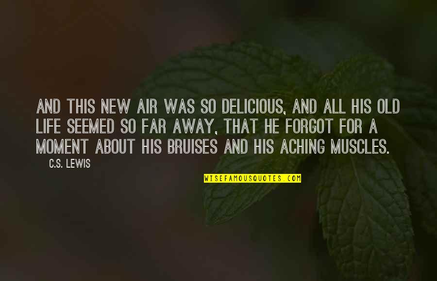 Air'that's Quotes By C.S. Lewis: And this new air was so delicious, and