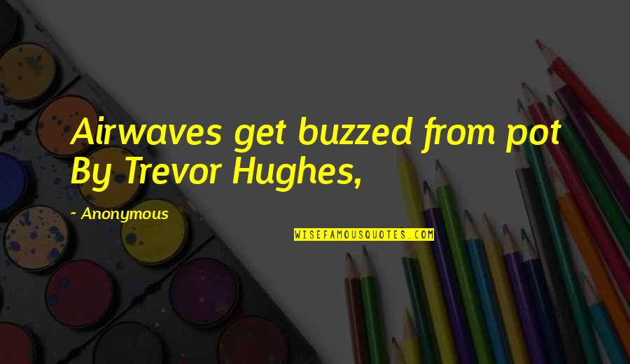 Airwaves Quotes By Anonymous: Airwaves get buzzed from pot By Trevor Hughes,