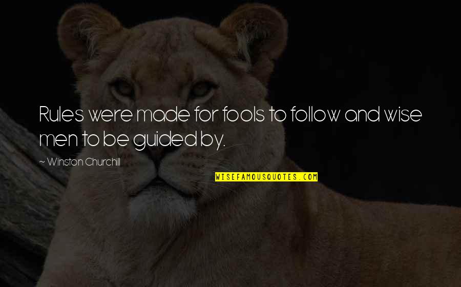 Aishes Quotes By Winston Churchill: Rules were made for fools to follow and Aishes Quotes By Winston Churchill: Rules were made for fools to follow and