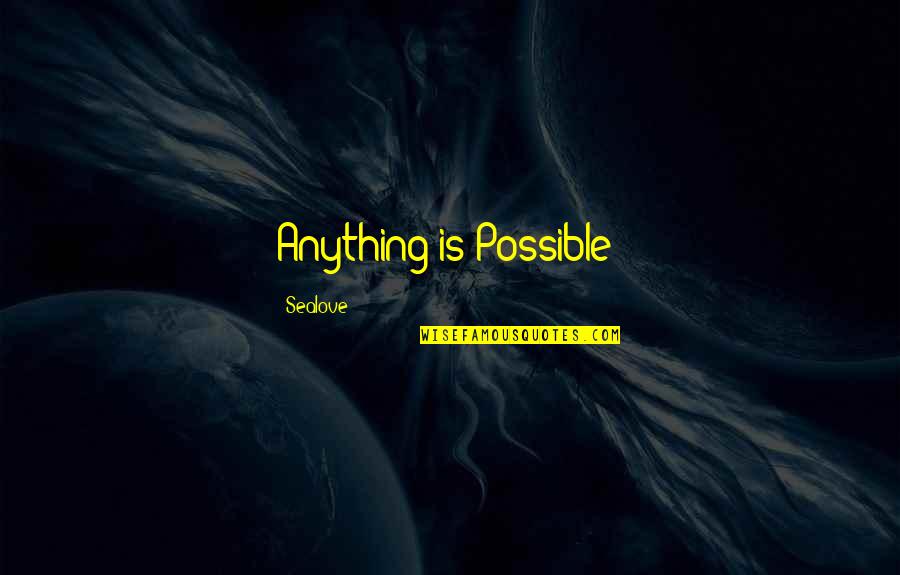 Aisslinger Werner Quotes By Sealove: Anything is Possible!