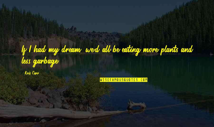 Aitana Vas Quotes By Kris Carr: If I had my dream, we'd all be