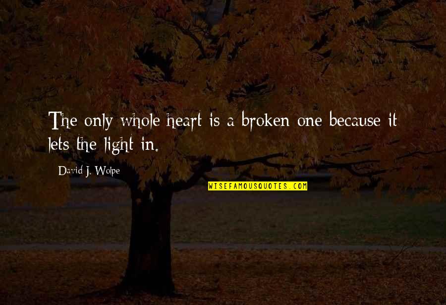 Aitisi Epidoma Quotes By David J. Wolpe: The only whole heart is a broken one