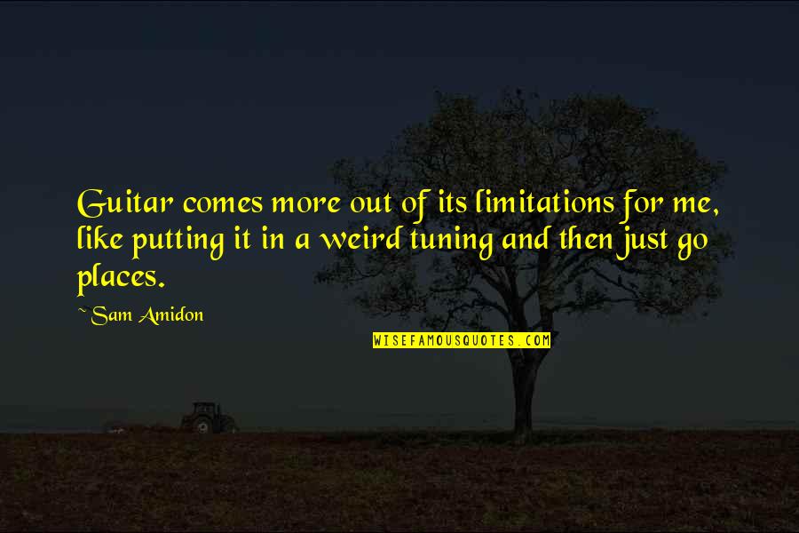 Ajabu Lion Quotes By Sam Amidon: Guitar comes more out of its limitations for