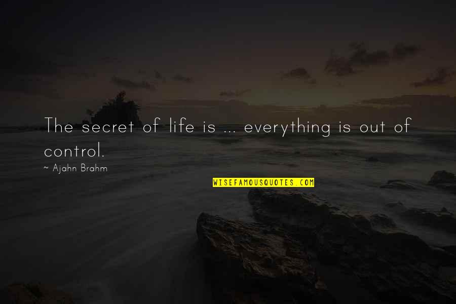 Ajahn Brahm Quotes By Ajahn Brahm: The secret of life is ... everything is