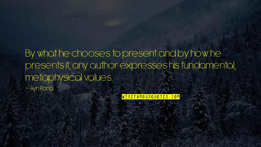 Ajajajajajaja Quotes By Ayn Rand: By what he chooses to present and by