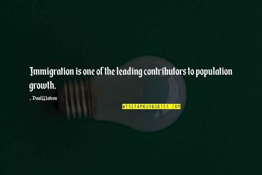 Ajrd Stock Quotes By Paul Watson: Immigration is one of the leading contributors to