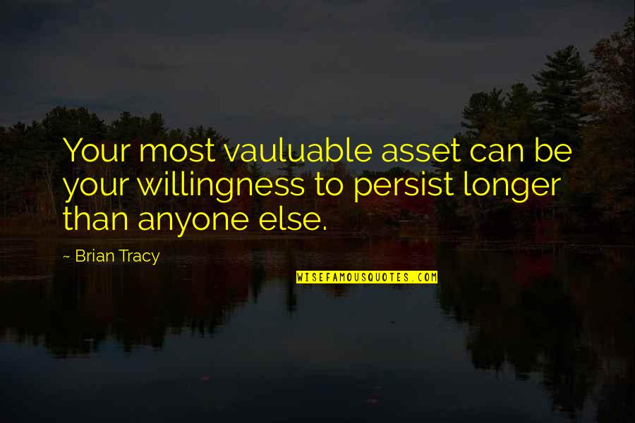 Ajumma Kimbob Quotes By Brian Tracy: Your most vauluable asset can be your willingness
