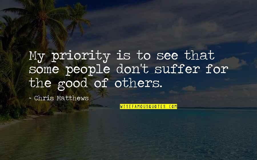 Akamai Stock Quote Quotes By Chris Matthews: My priority is to see that some people
