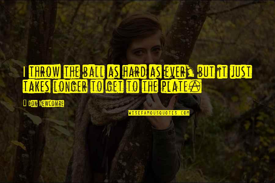 Akarma Records Quotes By Don Newcombe: I throw the ball as hard as ever,