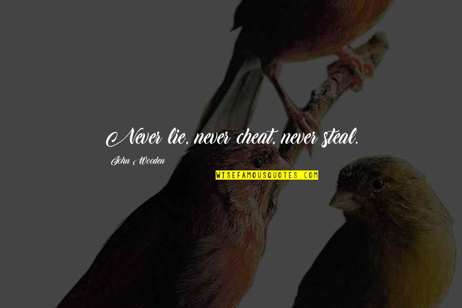 Akbar The Great Famous Quotes By John Wooden: Never lie, never cheat, never steal. Akbar The Great Famous Quotes By John Wooden: Never lie, never cheat, never steal.
