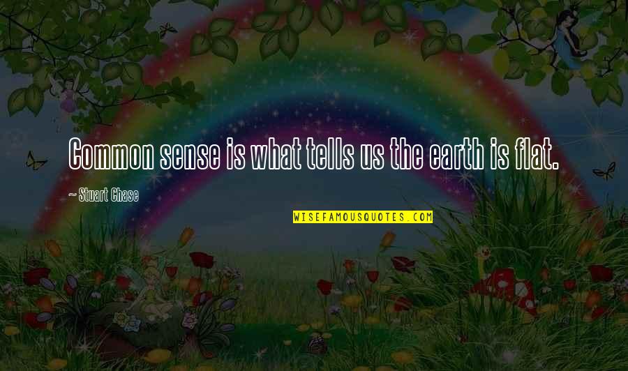 Akemi Yarichin Quotes By Stuart Chase: Common sense is what tells us the earth