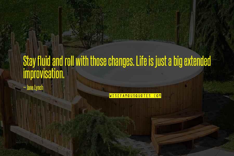 Akersloot Van Quotes By Jane Lynch: Stay fluid and roll with those changes. Life