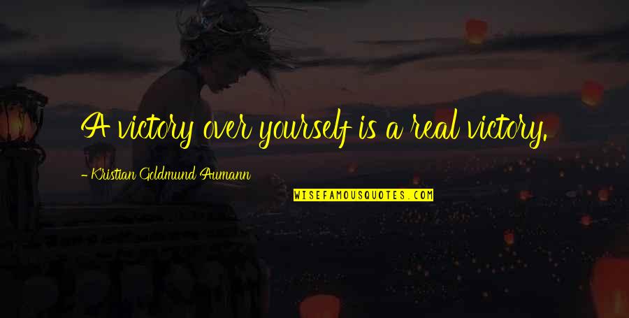 Akili And Me Quotes By Kristian Goldmund Aumann: A victory over yourself is a real victory. Akili And Me Quotes By Kristian Goldmund Aumann: A victory over yourself is a real victory.