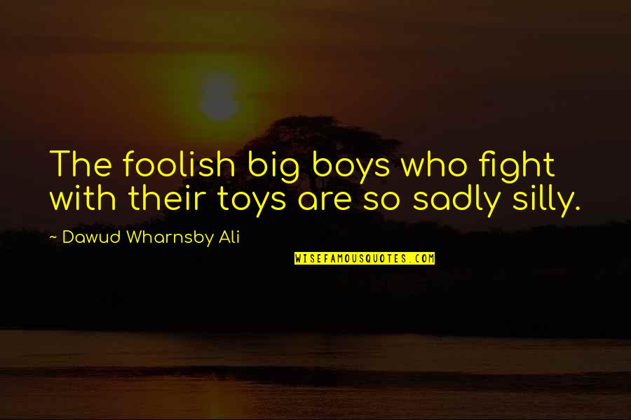 Akmens Tilts Quotes By Dawud Wharnsby Ali: The foolish big boys who fight with their